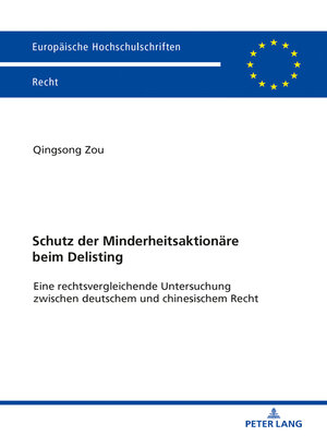 cover image of Schutz der Minderheitsaktionaere beim Delisting